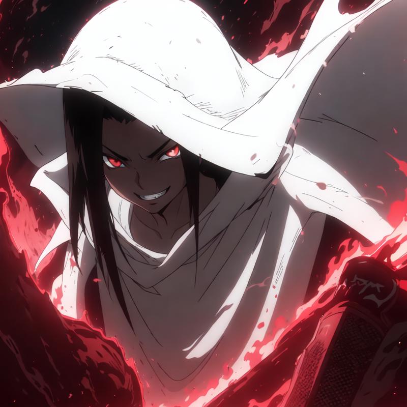 03581-2957908029-Background energy burst. Surrounding energy, evil smile__1 boy with long balck hair, white cloak, red gloves, red shoes, red pan.png